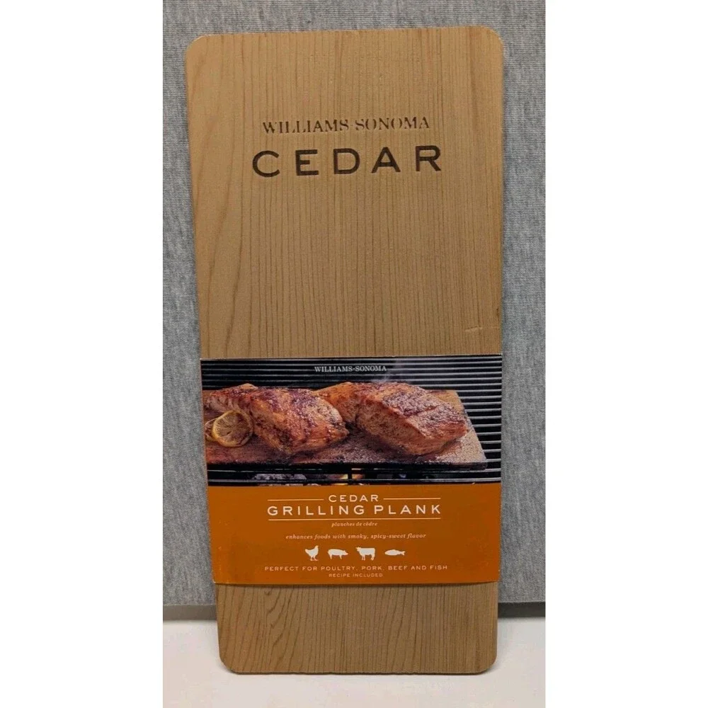 Williams Sonoma CEDAR GRILLING PLANK ENHANCE FOOD